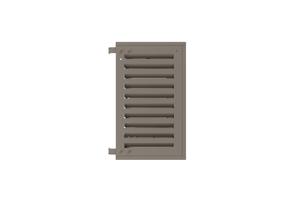 Air Conditioner & Heat Pump Cover ANETO Aluminium Taupe with Bottom Panel - Size S 7