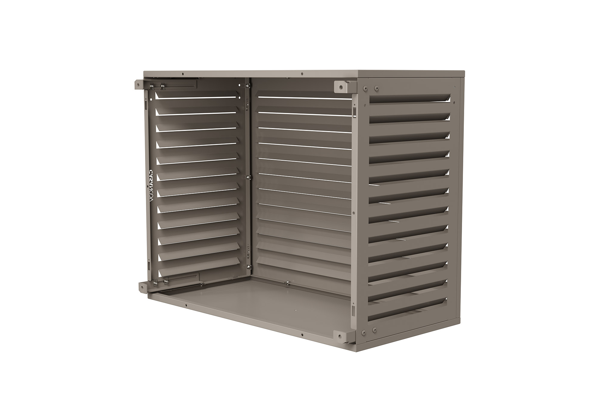 Capac de aer condiționat Aneto taupe din aluminiu cu panou inferior - mărimea M 5