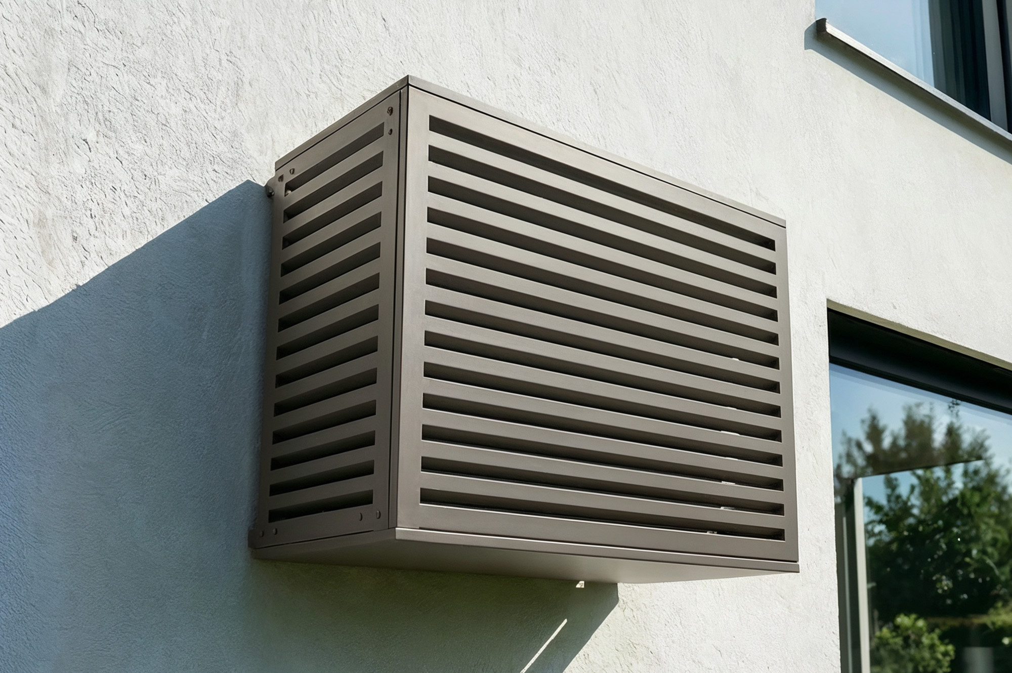 Capac de aer condiționat Aneto taupe din aluminiu cu panou inferior - mărimea M 1