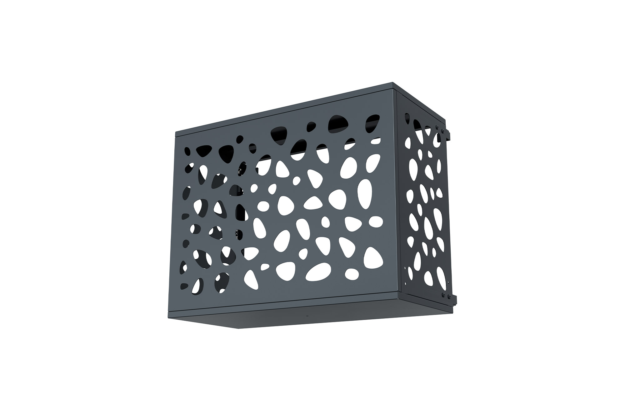 Cache clim aluminium gris Aneto Sunny avec face inférieure - taille S 13