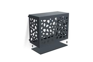 Skydd För Luftkonditionering Och Värmepump ANETO SUNNY Aluminium Grå med Bottenpanel - Sto 2