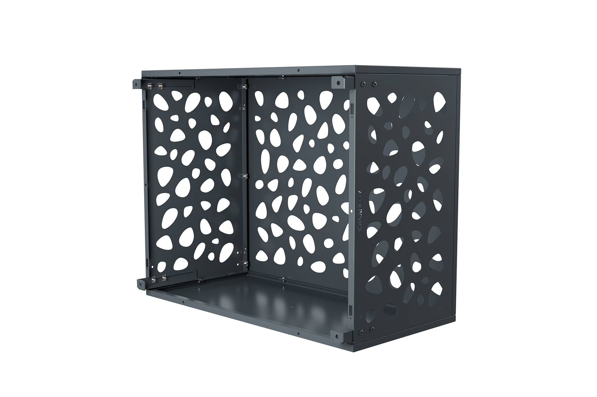 Capac aer condiționat Aneto Sunny gri din aluminiu cu panou inferior - mărimea M 5