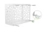 Aneto Sunny white aluminum air conditioner cover with bottom panel - size S 8