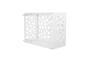 Aneto Sunny white aluminum air conditioner cover with bottom panel - size S 5
