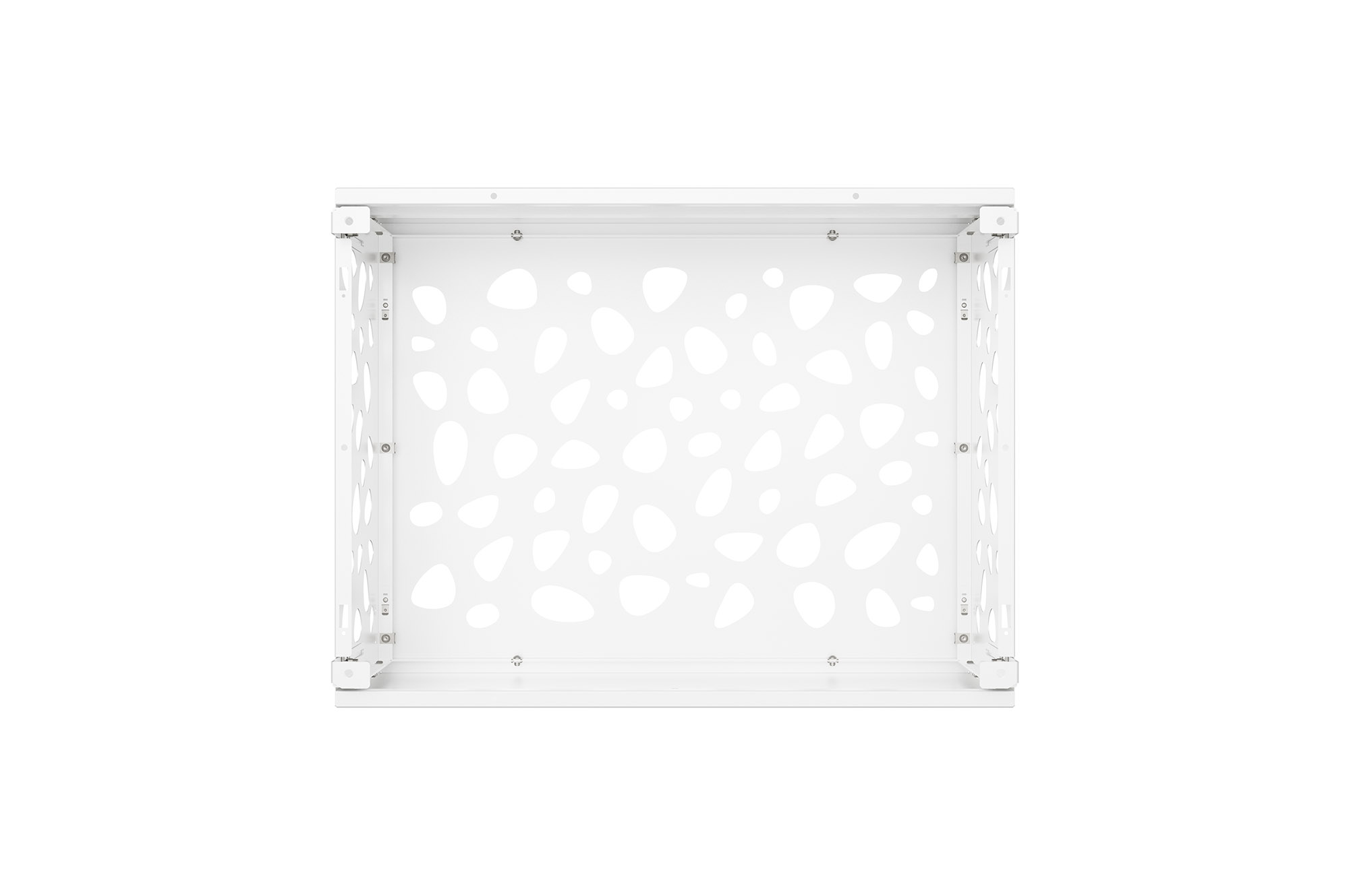 Aneto Sunny white aluminum air conditioner cover with bottom panel - size S 6
