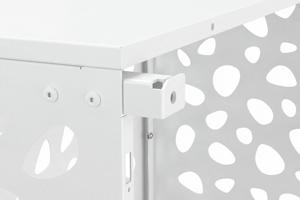 Air Conditioner & Heat Pump Cover ANETO SUNNY Aluminium White with Bottom Panel - Size M 10