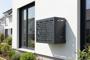 Aneto Arlberg grijze aluminium airconditionerhoes met bodemplaat - maat S 4