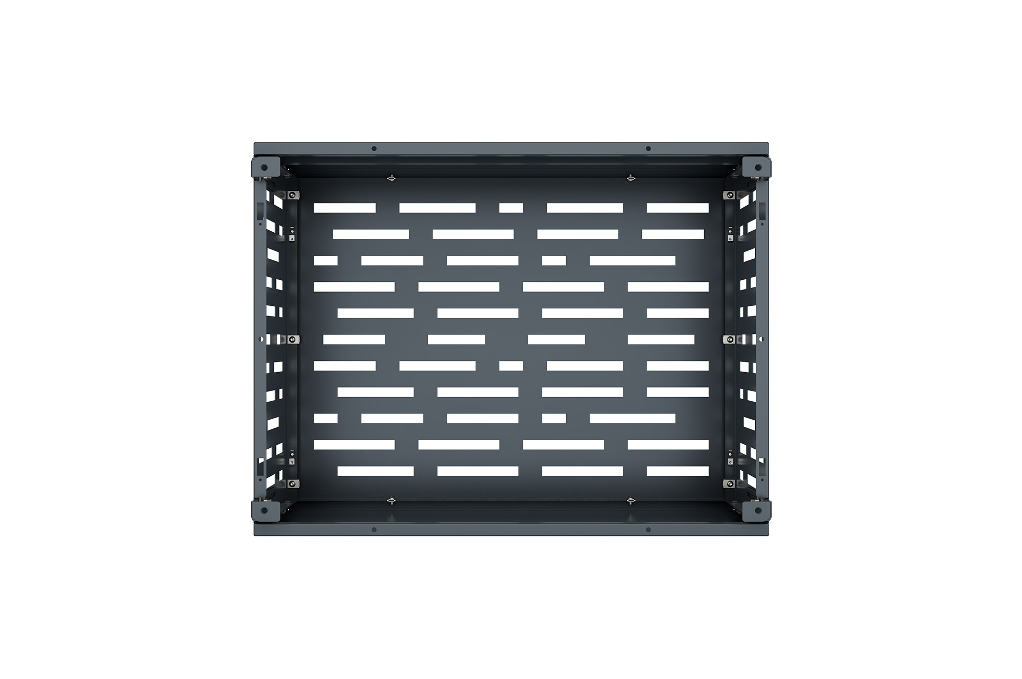 Aneto Arlberg grijze aluminium airconditionerhoes met bodemplaat - maat S 6