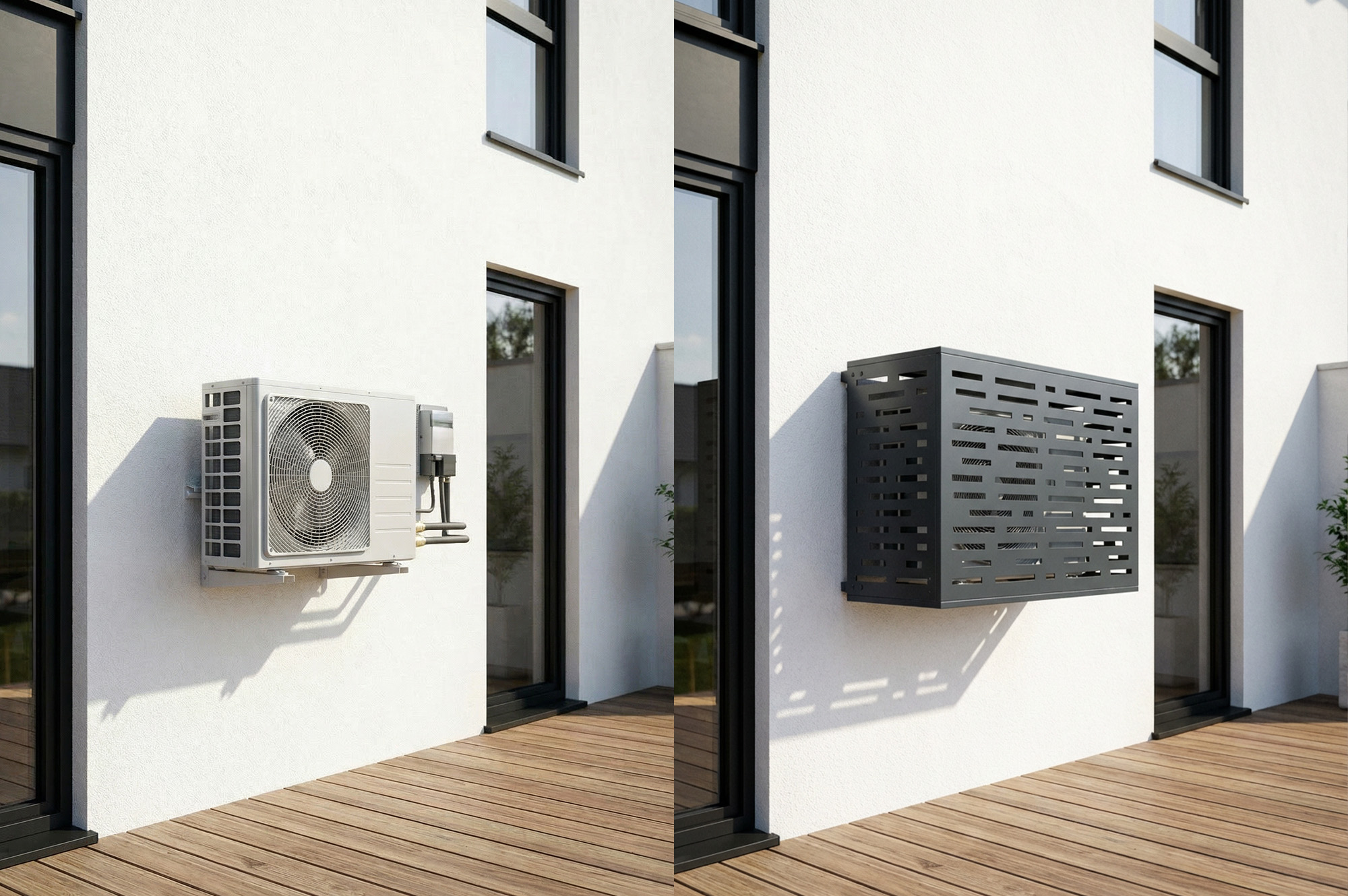 Capac aer condiționat Aneto Arlberg din aluminiu gri cu panou inferior - mărimea M 12