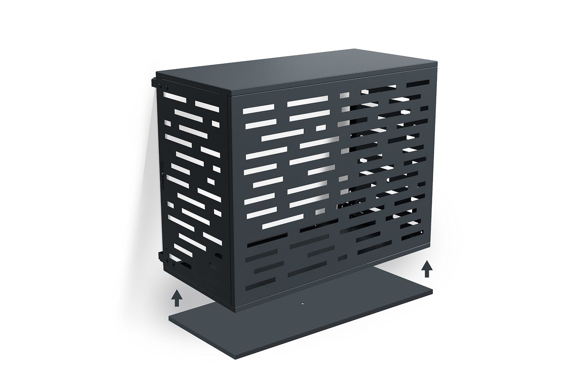 Capac aer condiționat Aneto Arlberg din aluminiu gri cu panou inferior - mărimea M 2