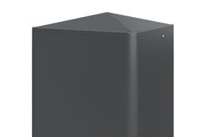Portail battant 3,5m SUNNY H.160cm aluminium gris + 2 poteaux ELDA + motorisation Tanker B250 23