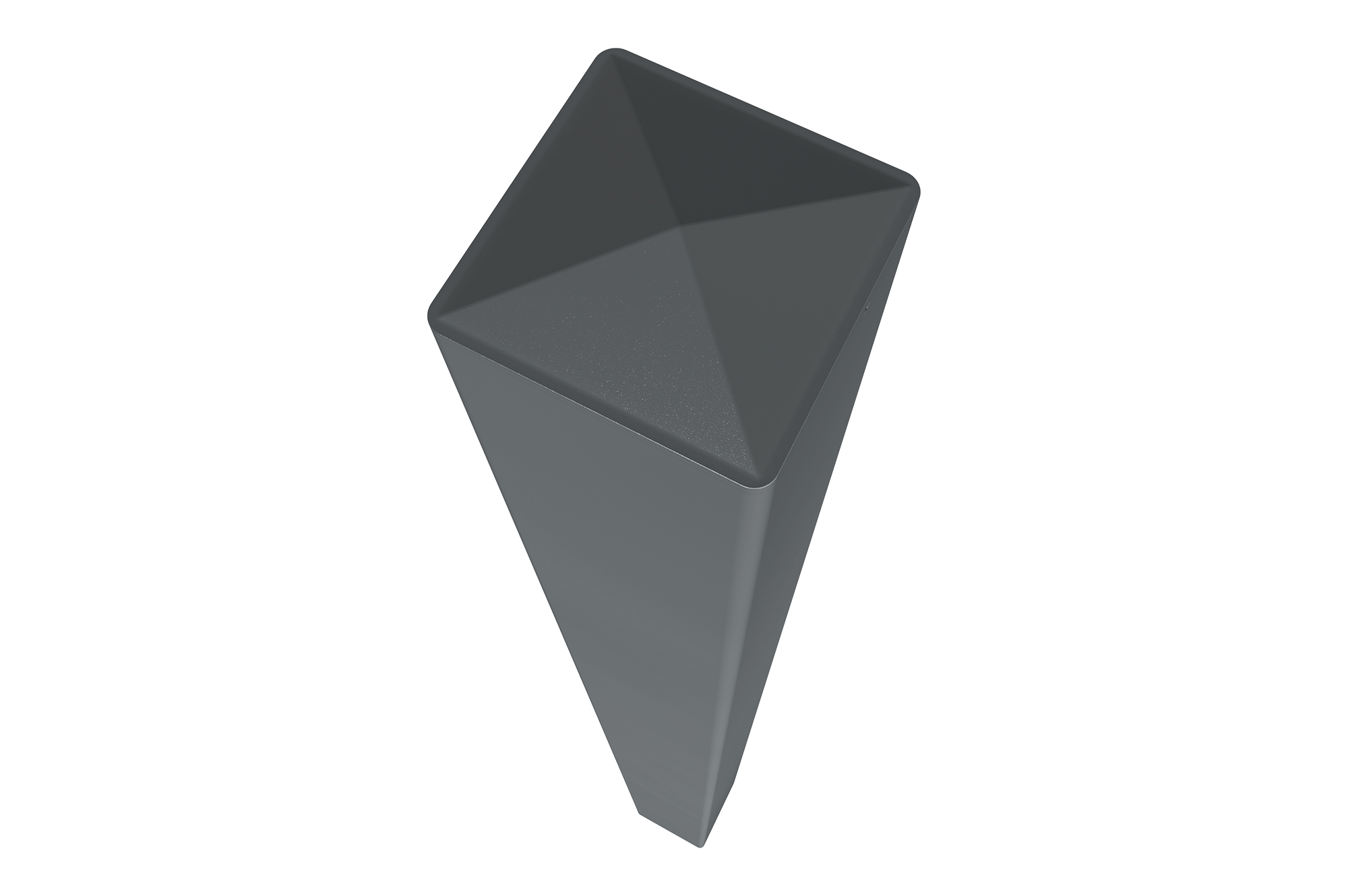 Σετ 2 κολόνων ELDA 15x15cm αλουμινίου Υ.240cm ανθρακί γκρι 3