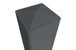 Portail battant 3,5m SUNNY H.160cm aluminium gris + 2 poteaux ELDA + motorisation Tanker B250 24