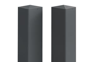 Portail battant 3,5m SUNNY H.160cm aluminium gris + 2 poteaux ELDA + motorisation Tanker B250 19