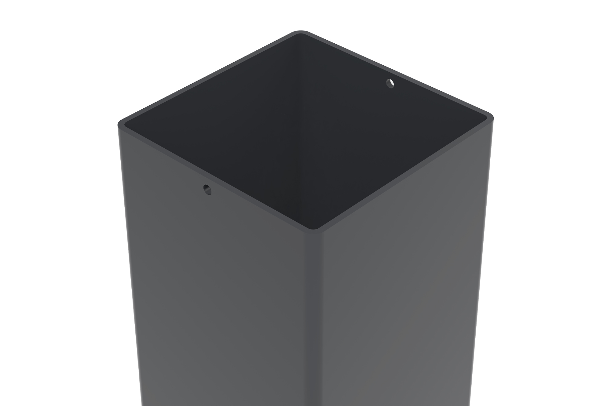 2 CARMO geležinių stulpų rinkinys, 10x10 cm, aukštis 125 cm, juodi 9