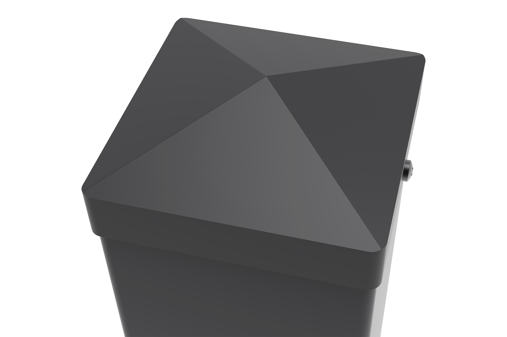 2 CARMO geležinių stulpų rinkinys, 10x10 cm, aukštis 125 cm, juodi 7