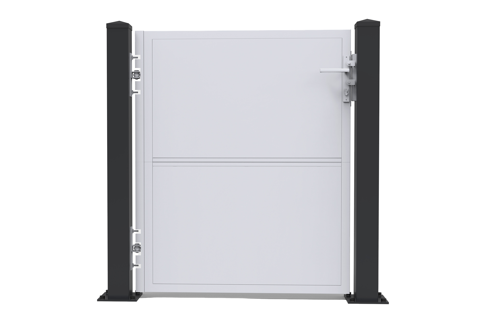 2 CARMO geležinių stulpų rinkinys, 10x10 cm, aukštis 125 cm, juodi 6