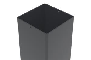 Conjunto de 2 postes de ferro CARMO 10x10cm A.145cm pretos 9
