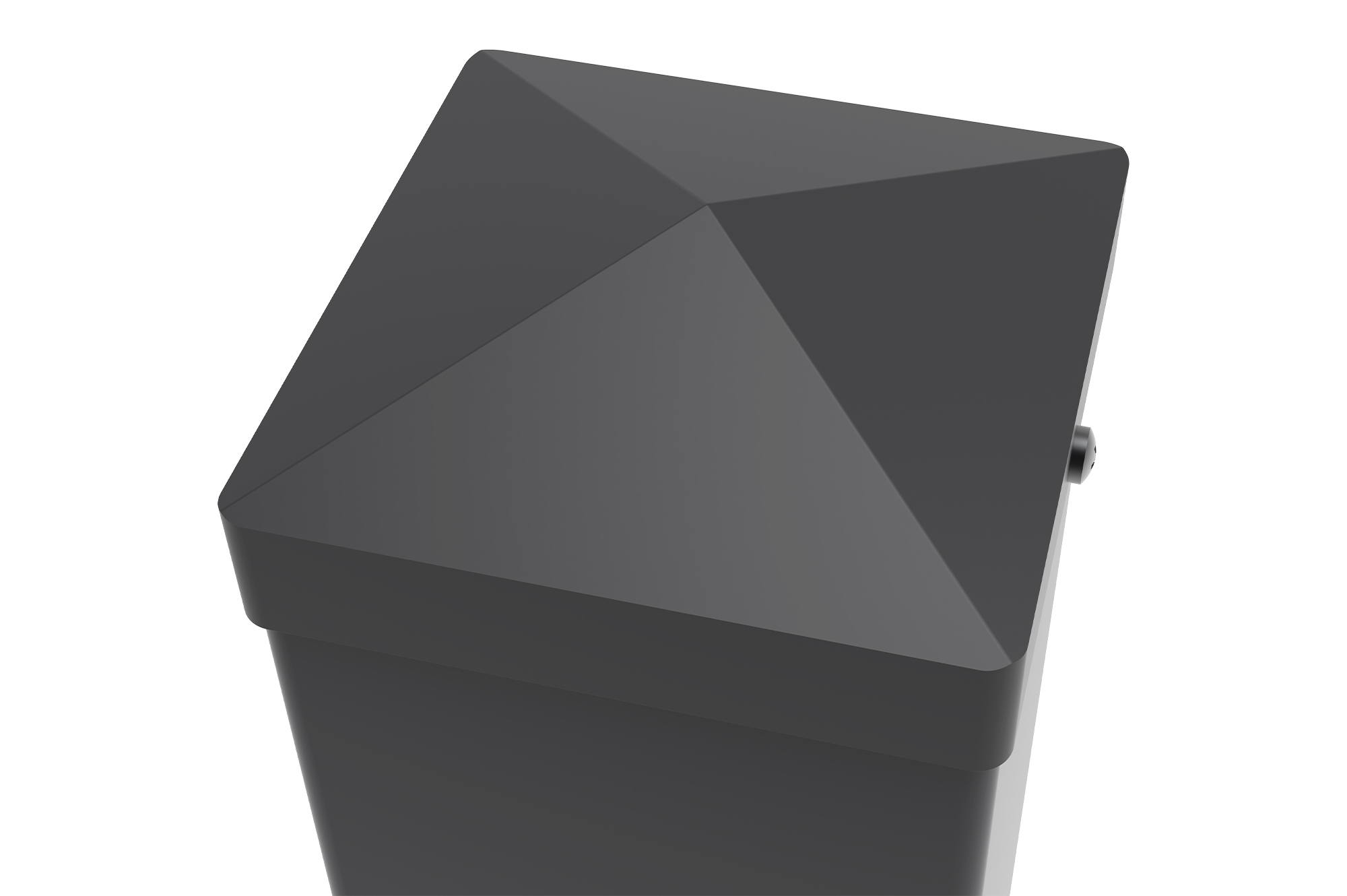 Zestaw 2 słupków żelaznych CARMO 10x10cm wys. 145cm czarny 7