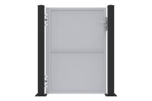 Conjunto de 2 postes de ferro CARMO 10x10cm A.145cm pretos 5
