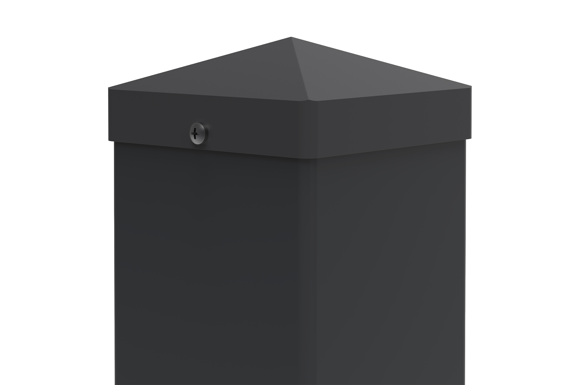 Zestaw 2 słupków żelaznych CARMO 10x10cm wys. 145cm czarny 2