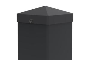 Conjunto de 2 postes de ferro CARMO 10x10cm A.145cm pretos 2