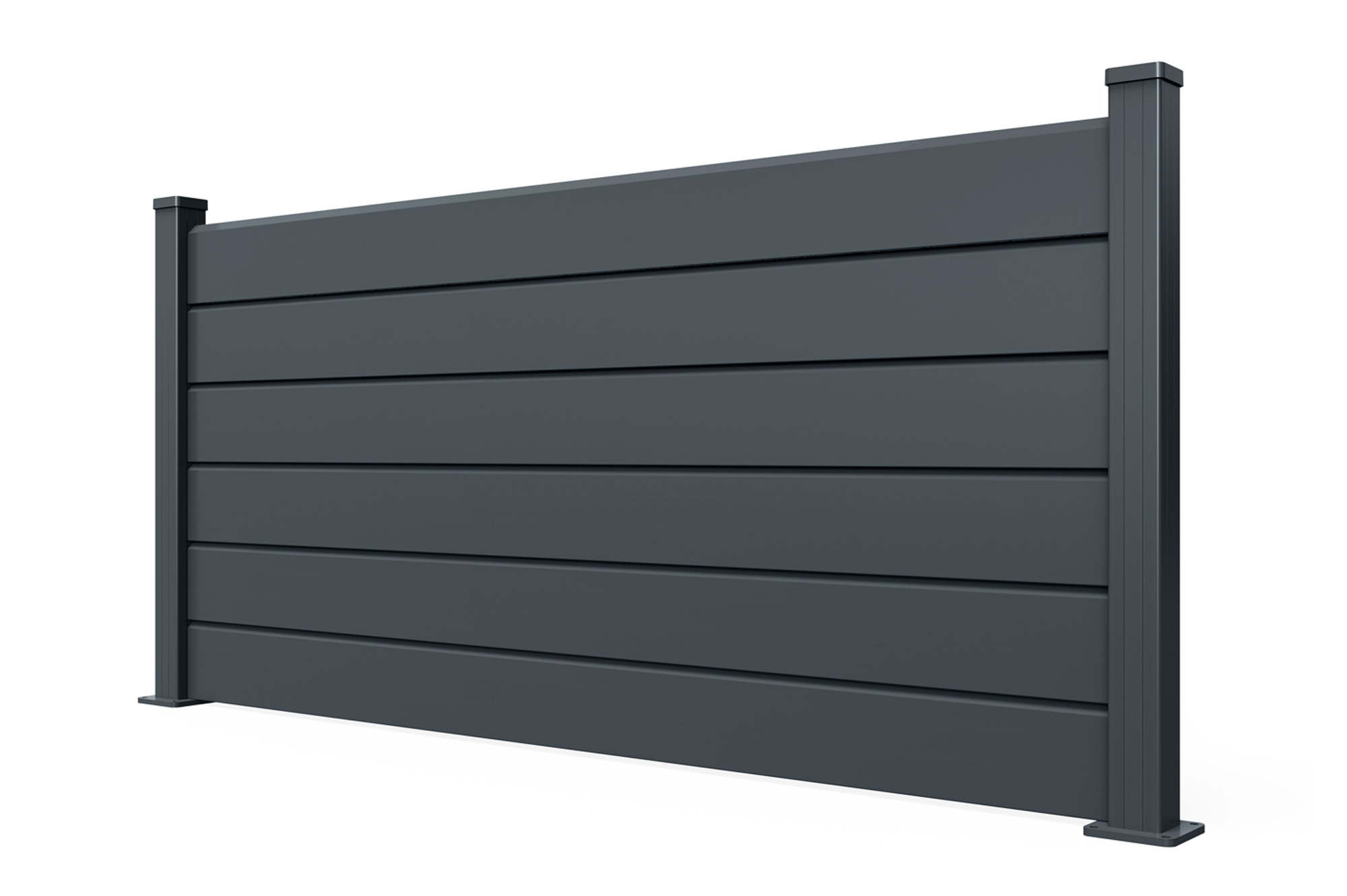 Panou de gard 2m VANO H.90cm aluminiu gri 4