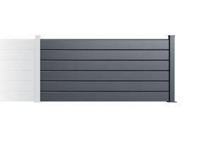 Sada pro prodloužení plotu 2m VANO v. 90 cm šedý hliník main image