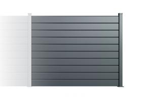 Fence extension kit 2m VANO H.150cm gray aluminum main image