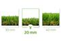 PELMO kunstgras 1m x 8m - 20mm 3