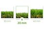 Gazon synthétique PELMO 1m x 10m - 20mm 5