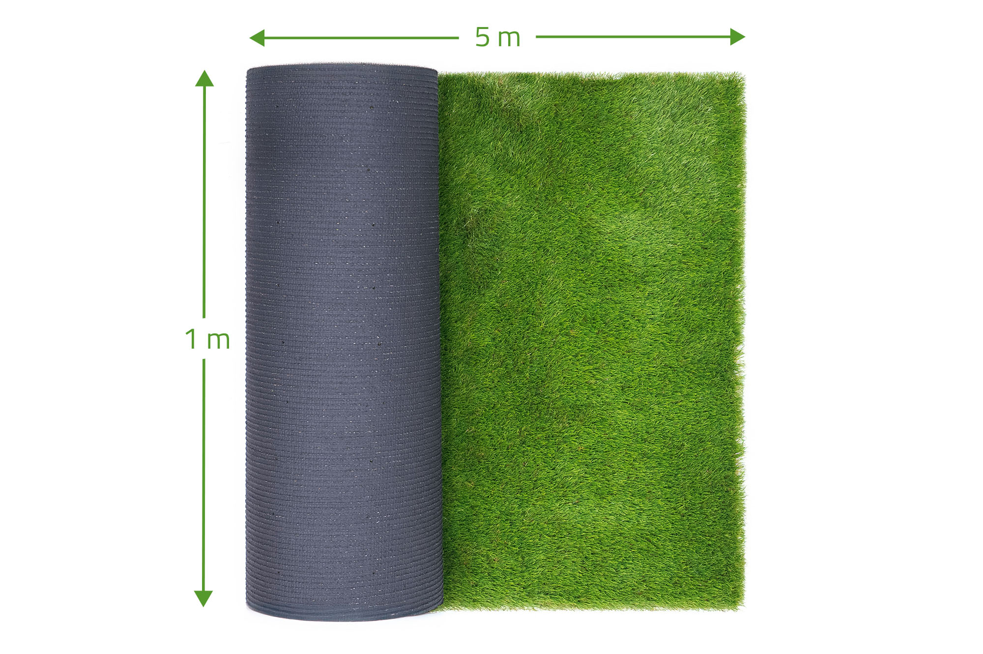 PELMO Kunstrasen 1 m x 5 m - 40 mm 3