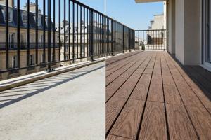 Pack of 30 RILA brown composite interlocking terrace tiles, 30x30cm 6