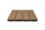 Set of 30 interlocking SERRA teak-grooved composite terrace tiles, 30x30cm 13