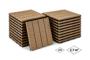 Set of 30 interlocking SERRA teak-grooved composite terrace tiles, 30x30cm 2