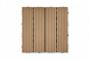 Set of 30 interlocking SERRA teak-grooved composite terrace tiles, 30x30cm 11