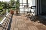Set of 30 interlocking SERRA teak-grooved composite terrace tiles, 30x30cm main_image thumbnail