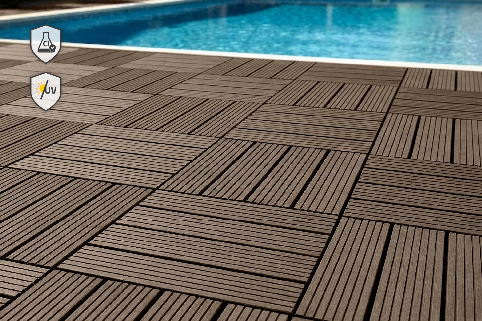 SERRA hnedá drážkovaná vonkajšia zámková dlaždica 30x30cm 7