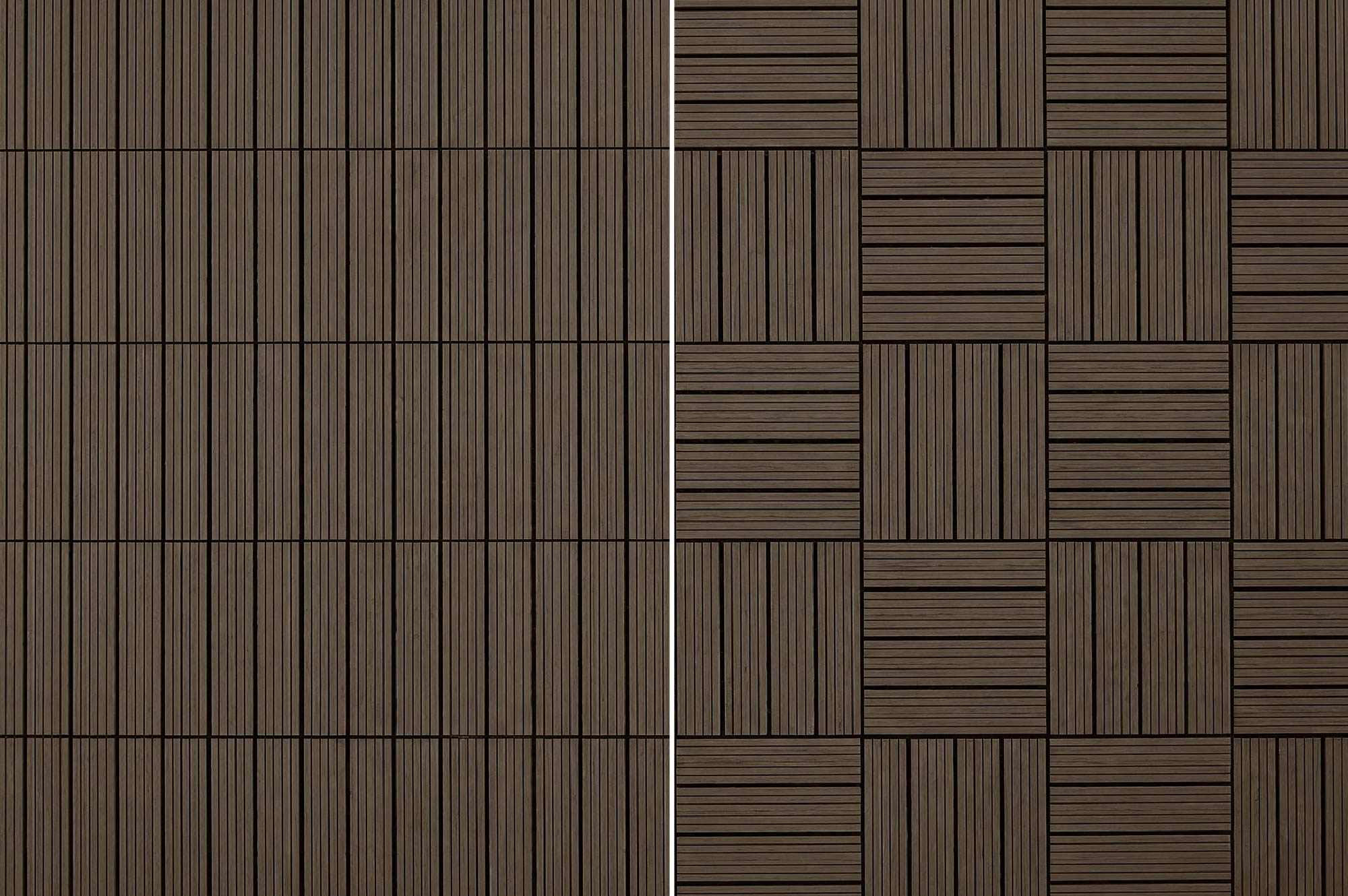 SERRA hnedá drážkovaná vonkajšia zámková dlaždica 30x30cm 5