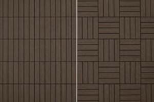 SERRA brown grooved outdoor interlocking tile 30x30cm 5