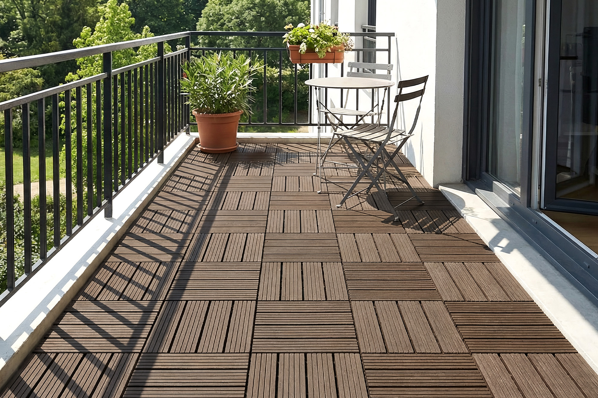 SERRA ruskea uritettu ulkolaatta 30x30cm 2