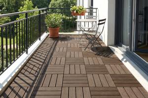 SERRA brown grooved outdoor interlocking tile 30x30cm 2