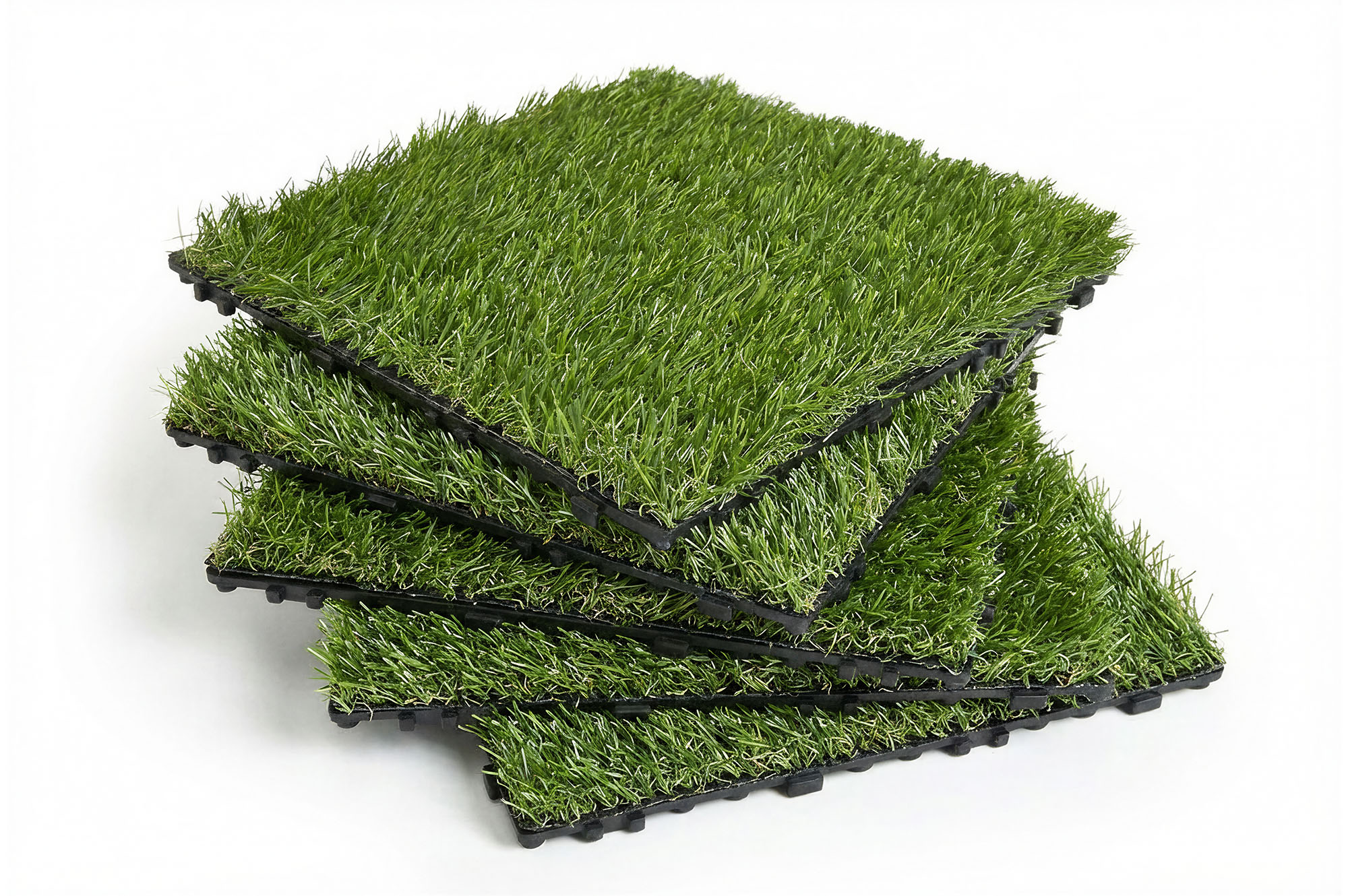 Sada 22 ks zámkových terasových dlaždíc zo syntetickej trávy KORA 30x30 cm 8