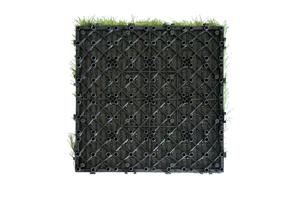 Sada 22 ks zámkových terasových dlaždíc zo syntetickej trávy KORA 30x30 cm 12