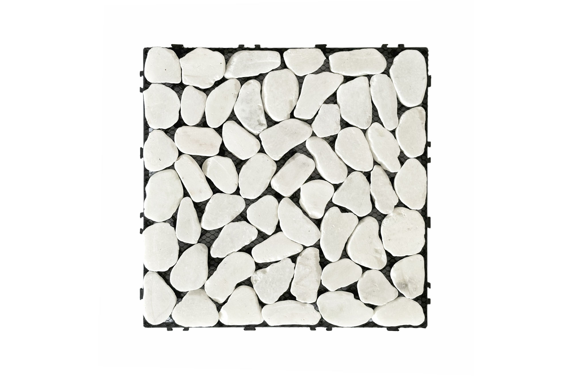 OSSA vonkajšia zámková dlažba, biele kamienky, 30x30 cm 10