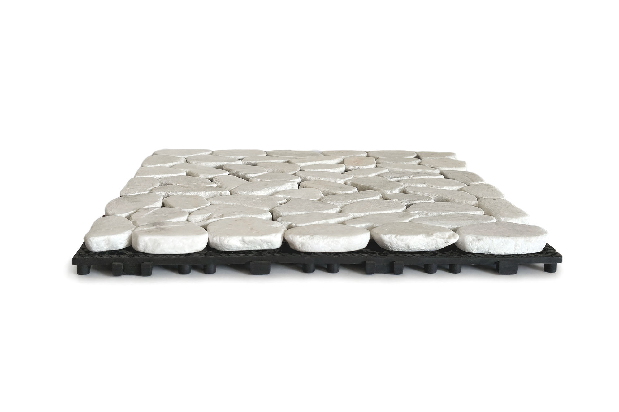 OSSA vonkajšia zámková dlažba, biele kamienky, 30x30 cm 12