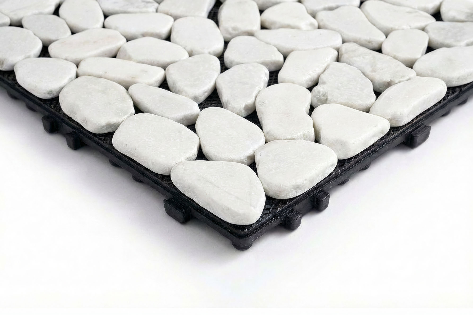 OSSA vonkajšia zámková dlažba, biele kamienky, 30x30 cm 9