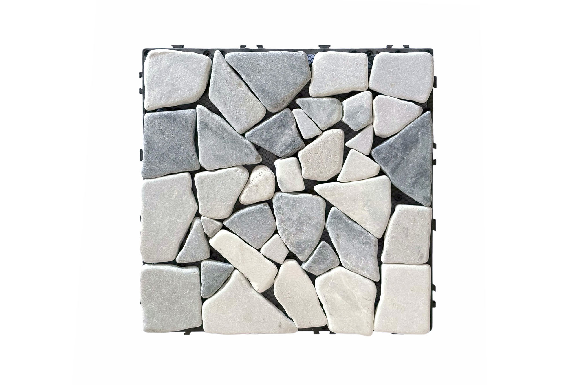 Vonkajšia zámková dlažba OSSA, sivé kamienky, 30x30 cm 10