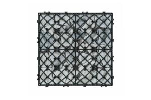 Lot de 12 dalles clipsables terrasse OSSA galets gris 30x30cm 12