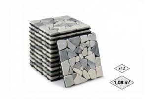 OSSA vanjska popločana ploča, sivi oblutci, 30x30 cm main image